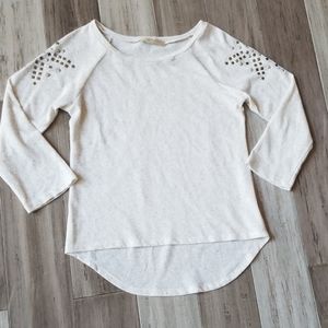 My Wish List Lightweight Pullover Embellished Top
